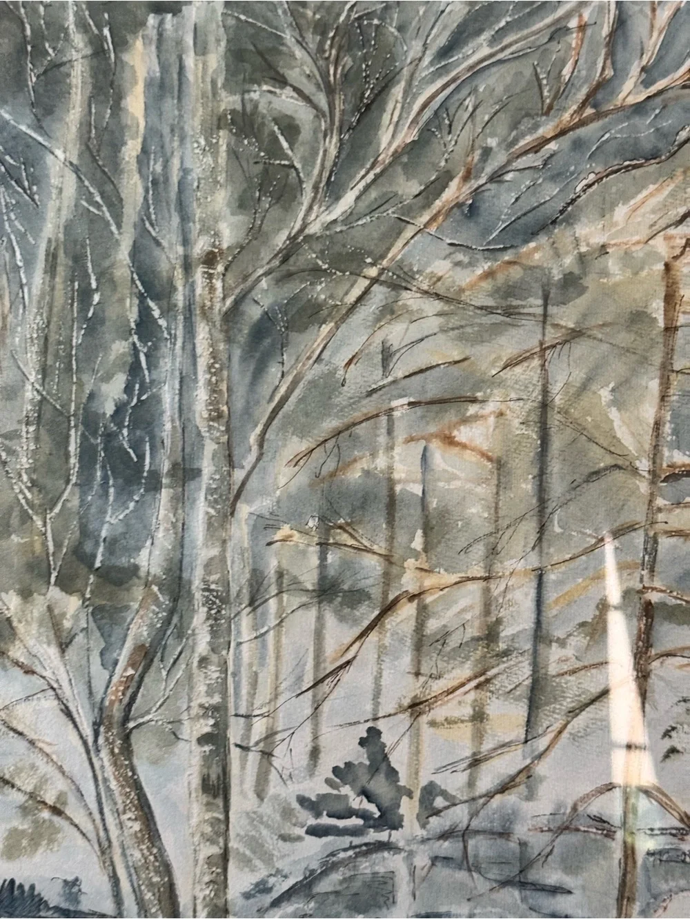 Vintage 1985 Original Watercolor B. Cady Black Forest Germany Framed Art